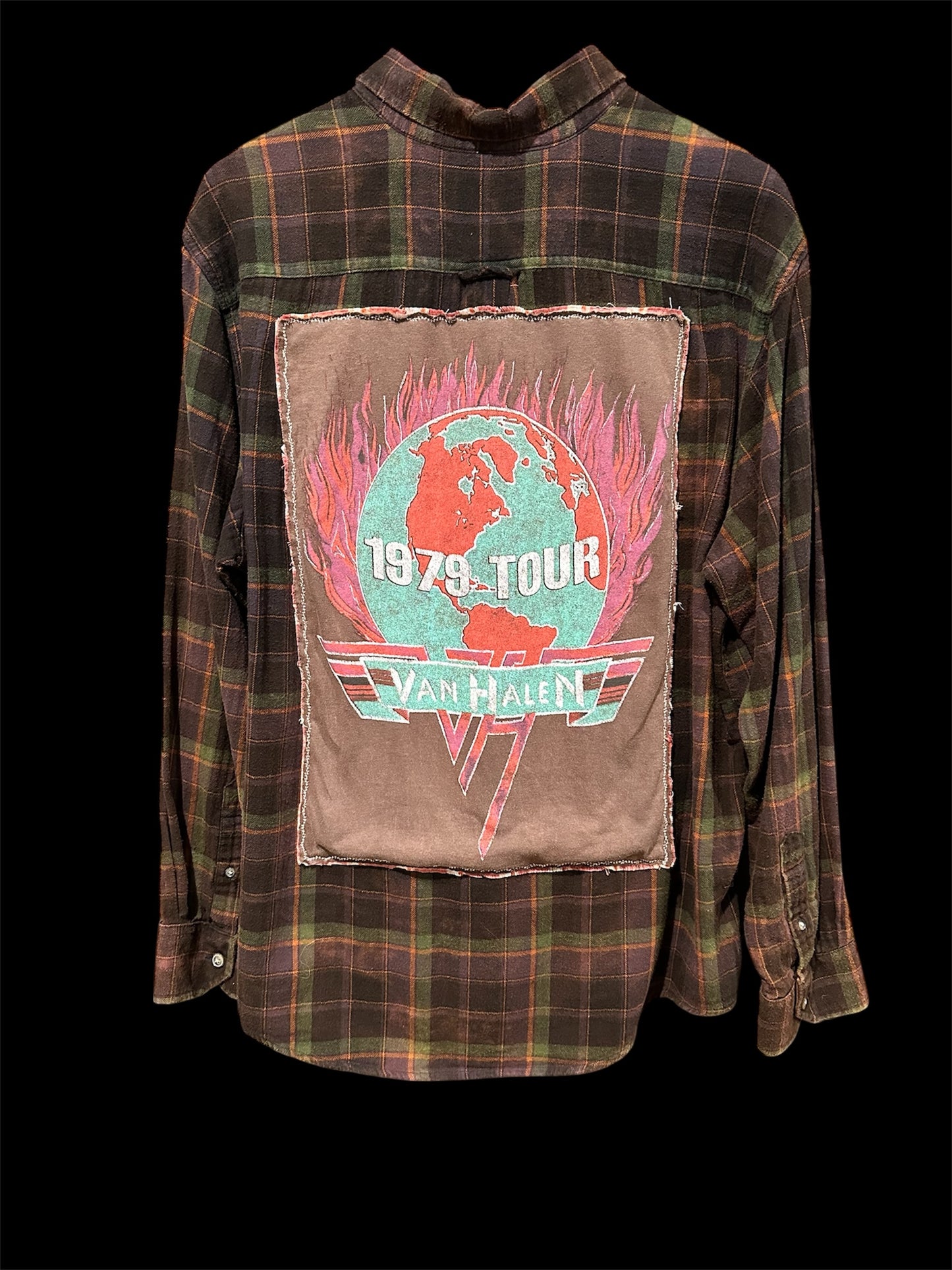 Upcycled Flannel ft Van Halen