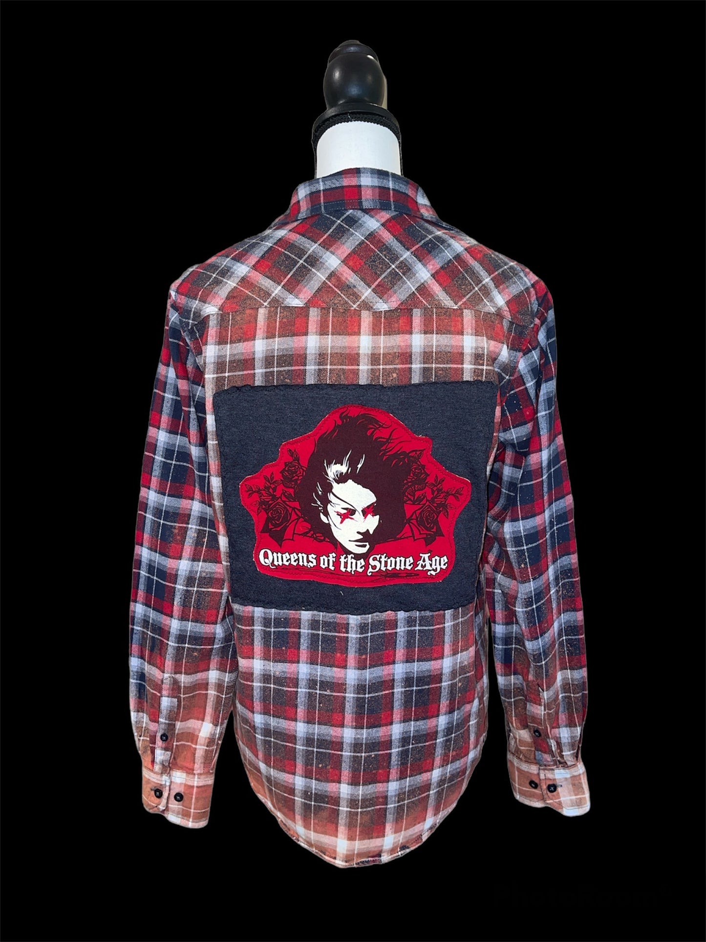 QOTSA Distressed Flannel