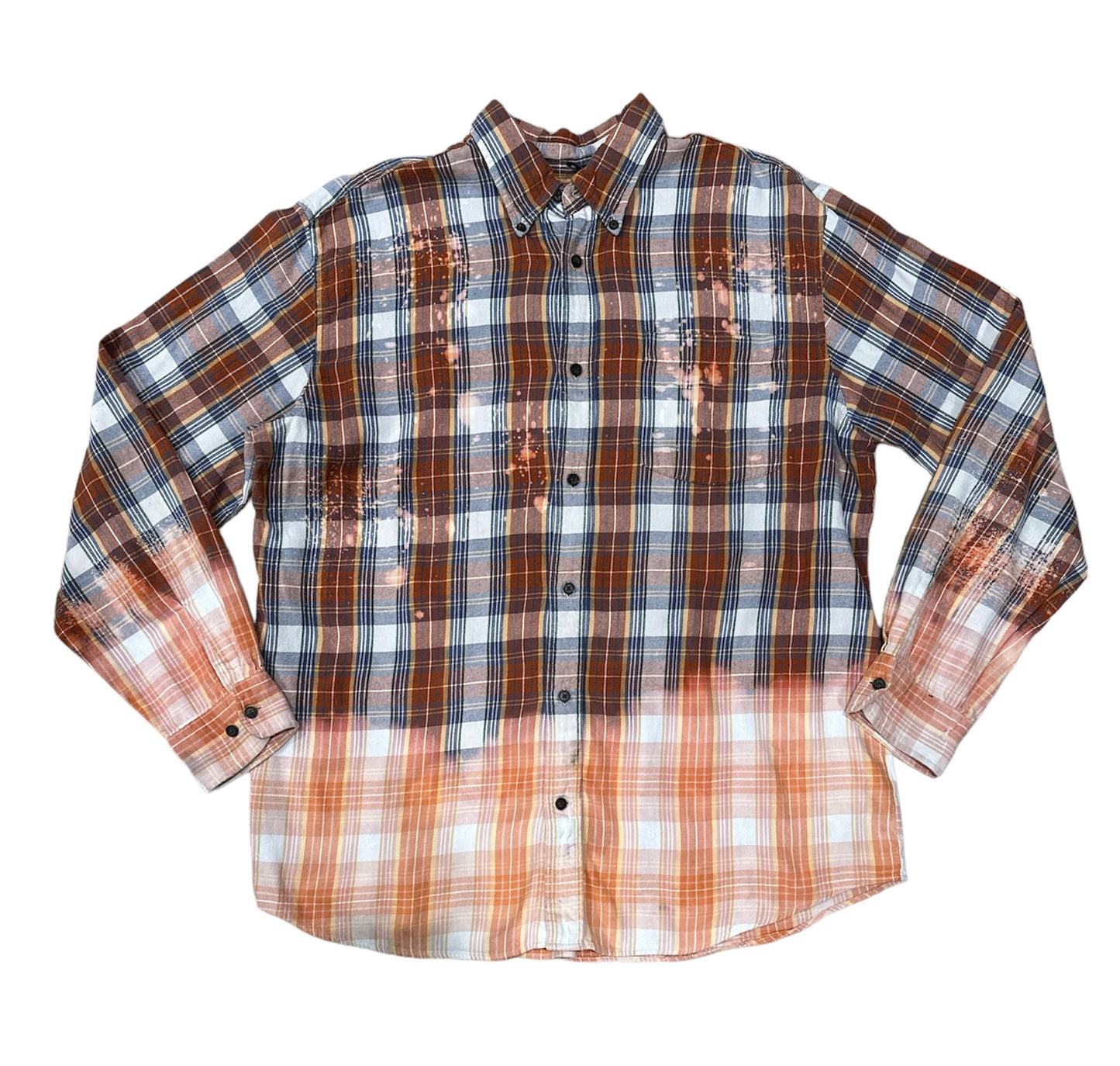 Upcycled Jimmy Eat World distressed Flannel