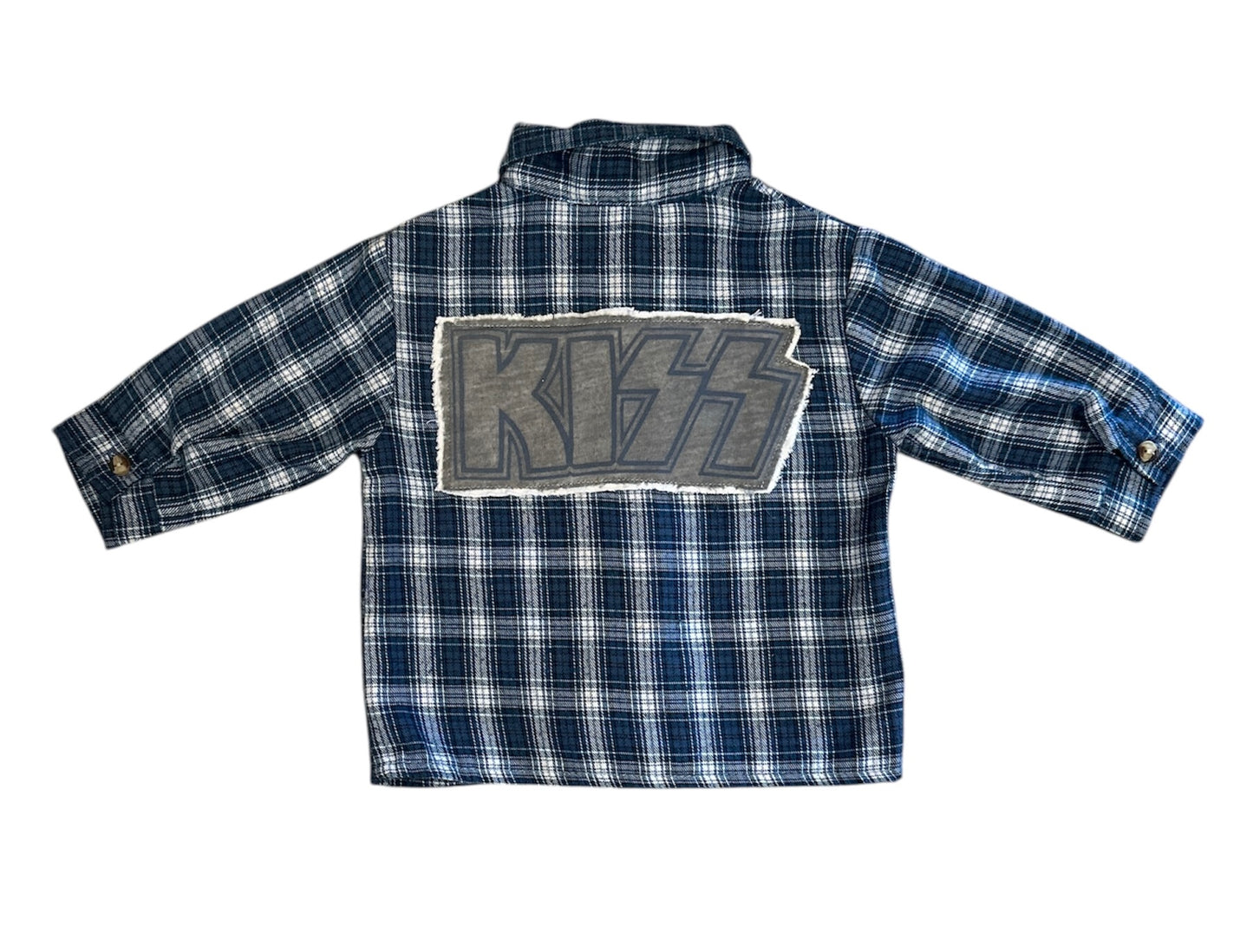 Upcycled baby Plaid featuring KISS