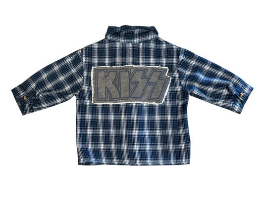 Upcycled baby Plaid featuring KISS
