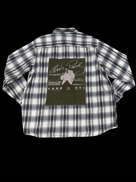 Upcycled Flannel ft Elvis Presley