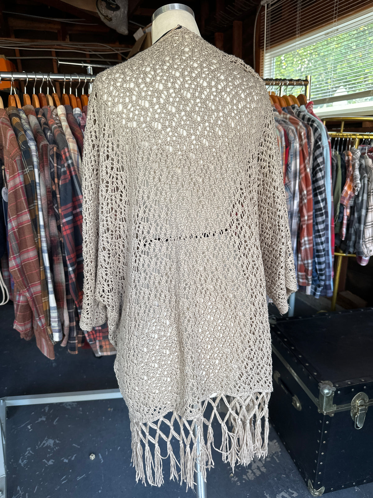 Upcycled knit Poncho ft. Poison
