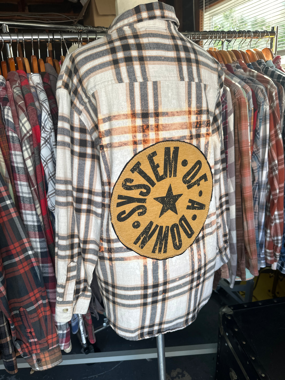 Upcycled Band Flannel ft. System of a Down