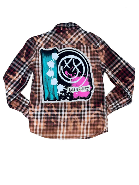 Blink-182 Distressed Womens Flannel