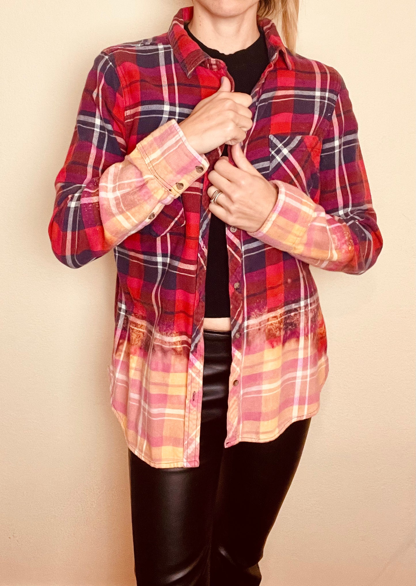 Led Zeppelin Vintage Style Distressed Flannel