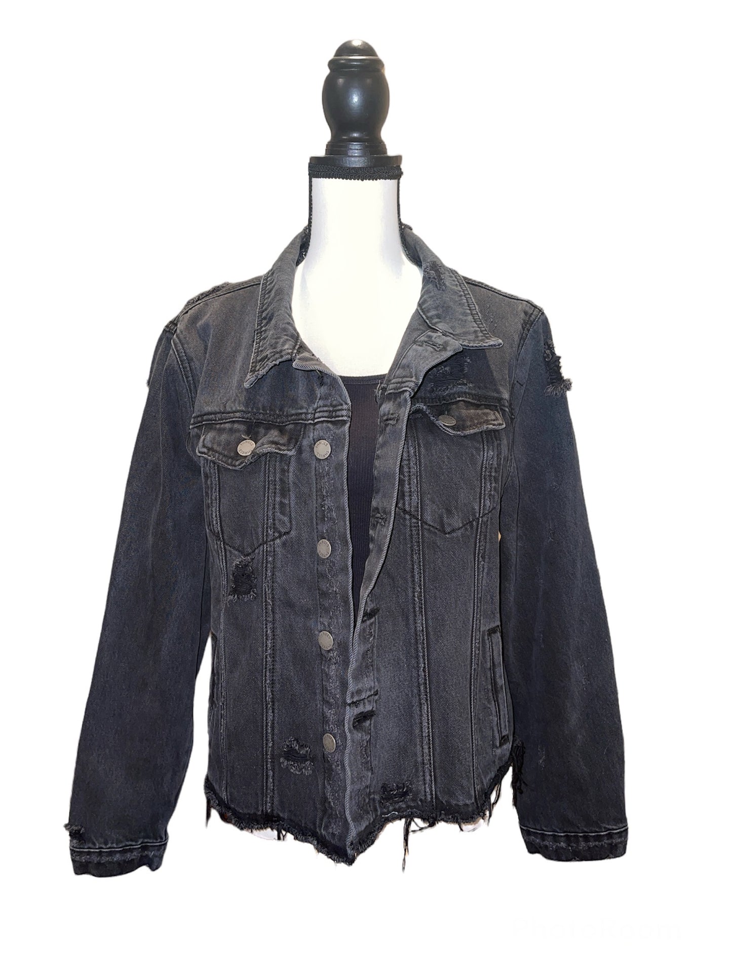 Stevie Nicks Distressed Denim Jacket