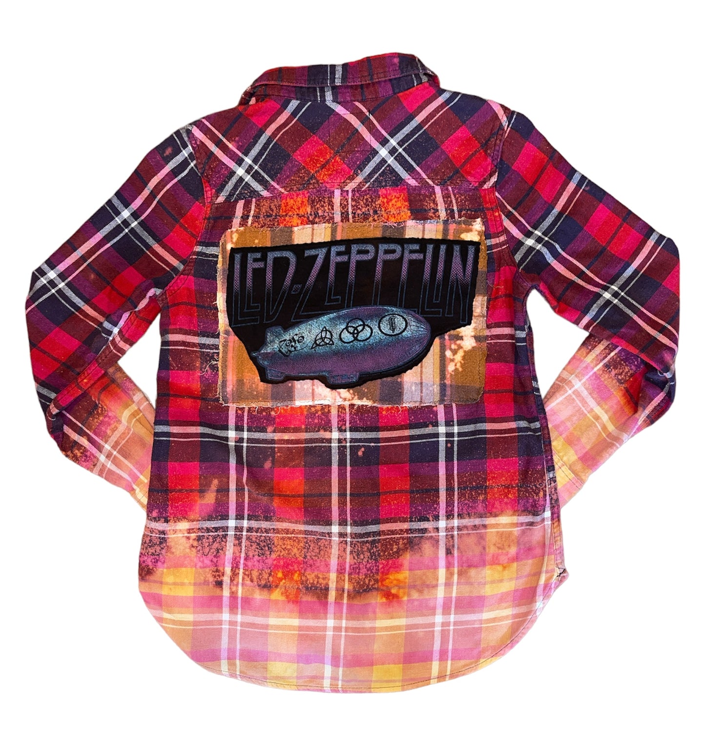 Led Zeppelin Vintage Style Distressed Flannel
